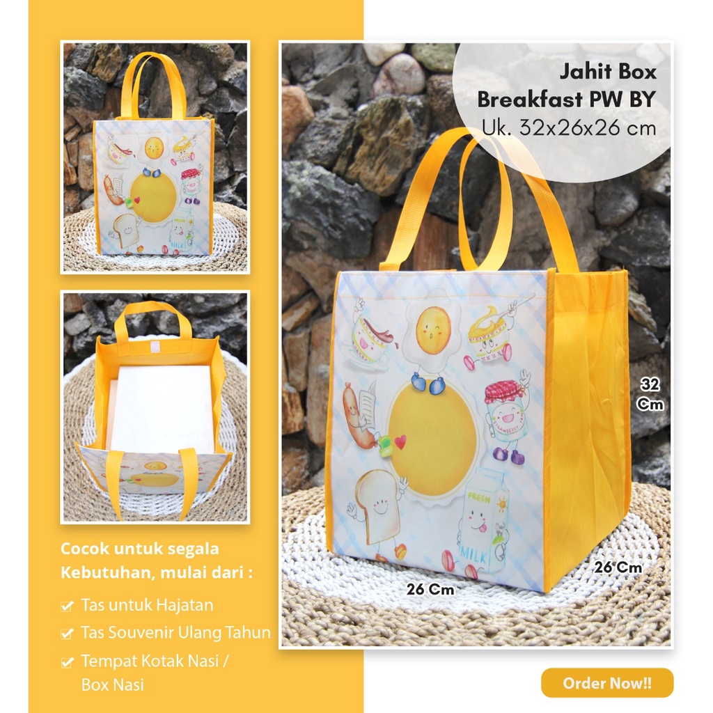 

Goodie bag hajatan box nasi 26x26 | kotak tas nasi kotak | tas hajatan kotak nasi spunbond laminasi 32x26x26