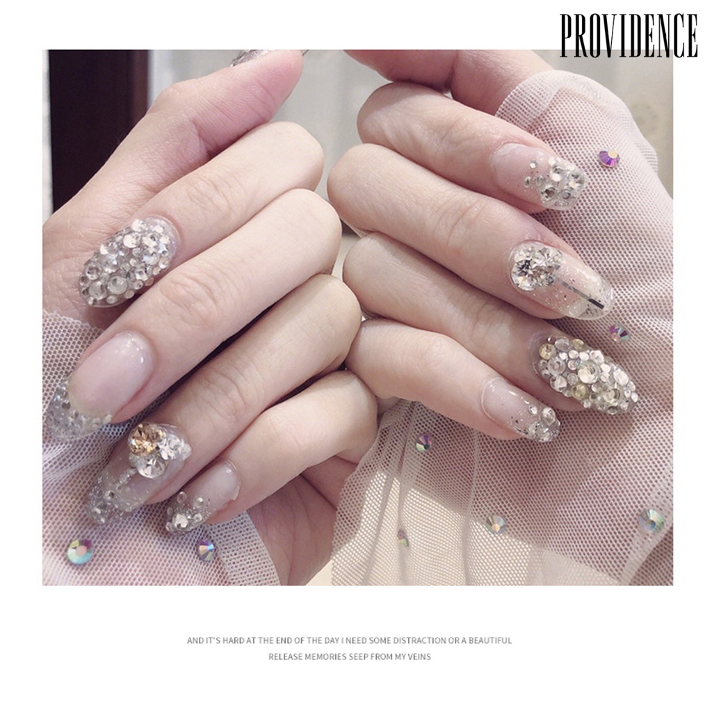 Providence 6 Grids/Box 1688Pcs Fingernail Ornament DIY Decorative Glass Nail Art Accessories Super Flash Rhinestone for Personal Use