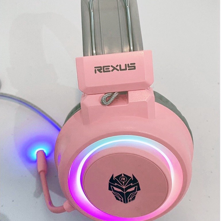 Rexus Headset Gaming Vonix F30 dengan LED RGB dan free splitter