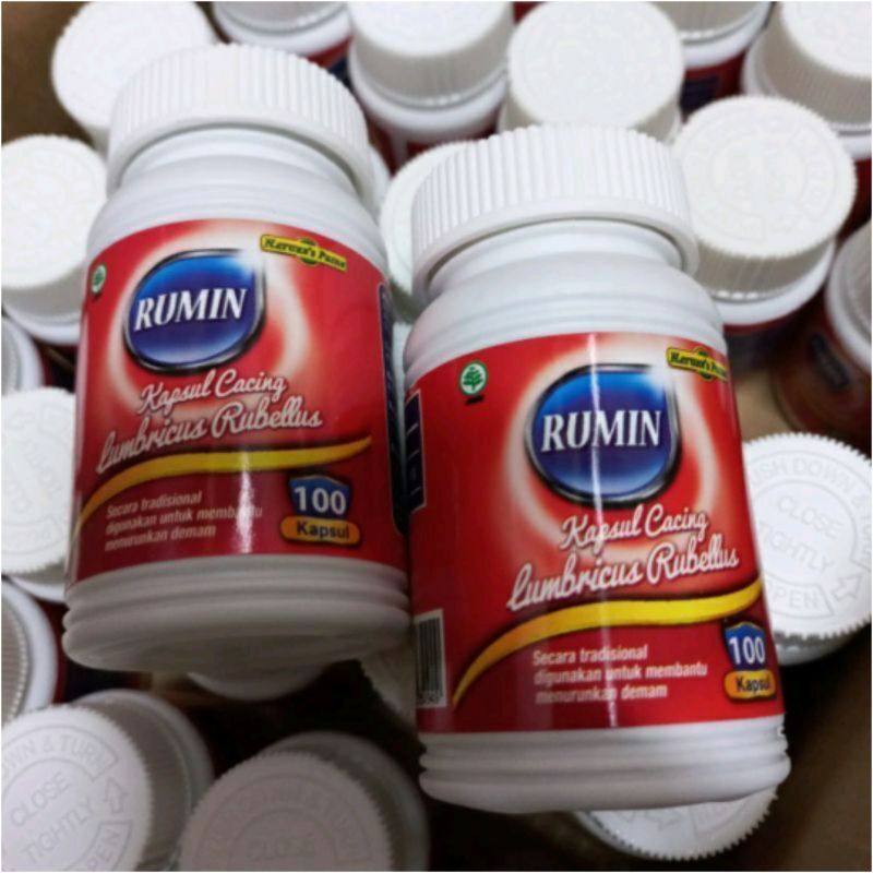 Jual Rumin kapsul cacing lumbricus rubellus Nature's pride isi 30 ...