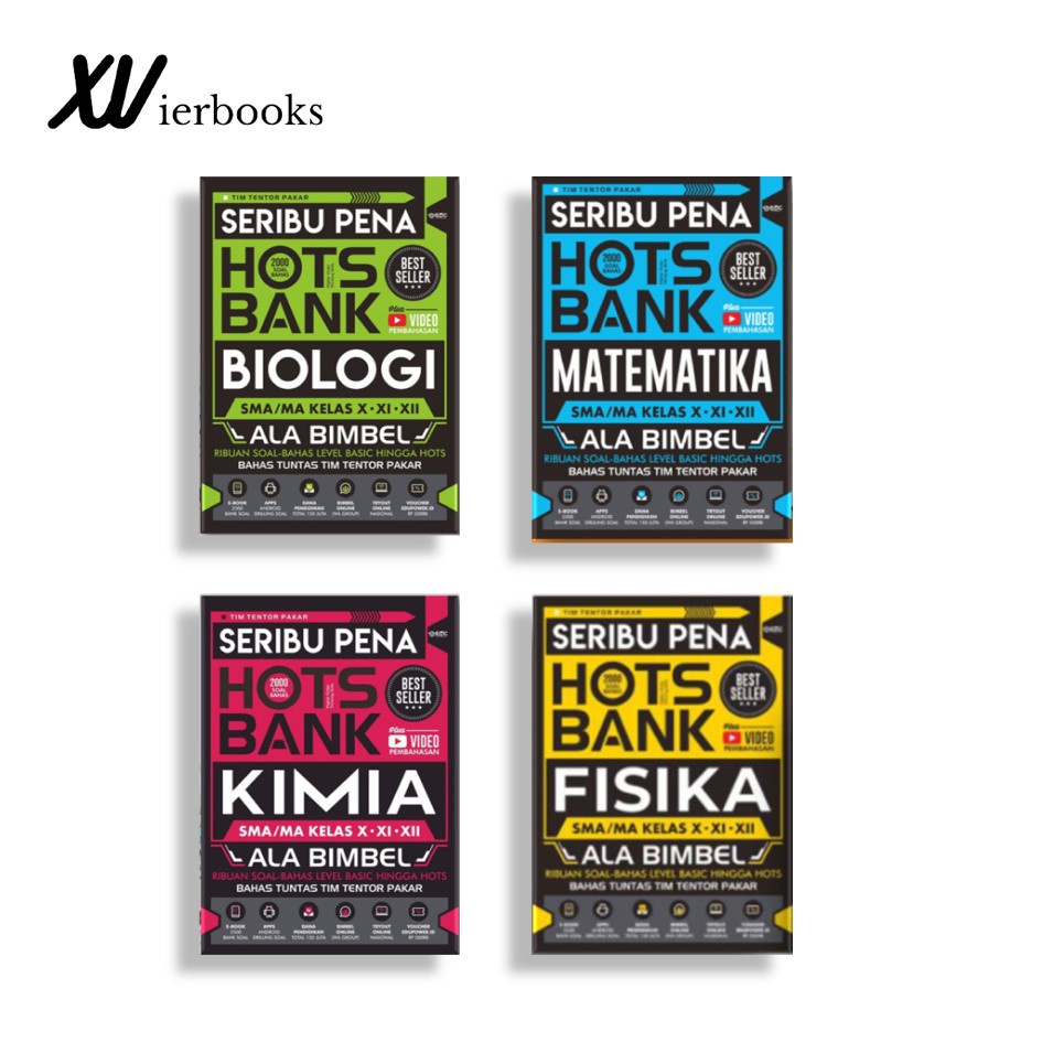 Buku Rangkuman SMA/MA : Seribu Pena Hots Bank (Matematika, Fisika, Kimia, Biologi)