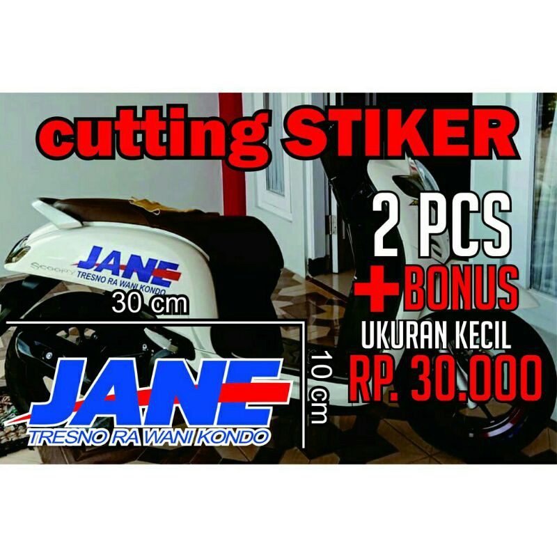 sticker scoopy / sticker scoopy 2021 / sticker scopy / sticker logo / sticker motor scoopy / JANE