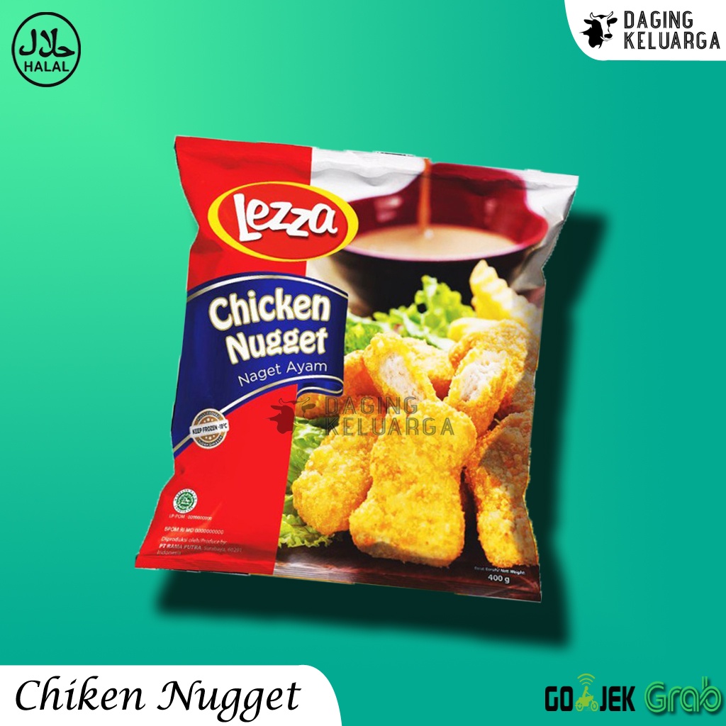 

CHICKEN NUGGET LEZZA / KEMASAN 400GRAM / KUALITAS PREMIUM