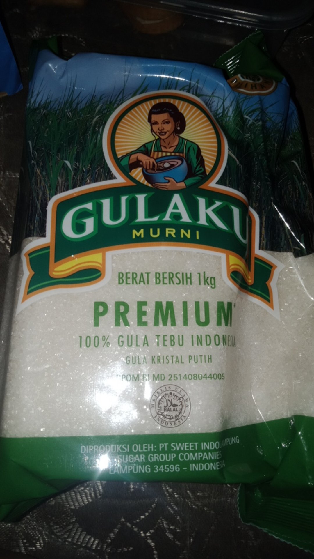 Gulaku Gula Pasir Putih Premium Murni Kristal Tebu 1kg 1