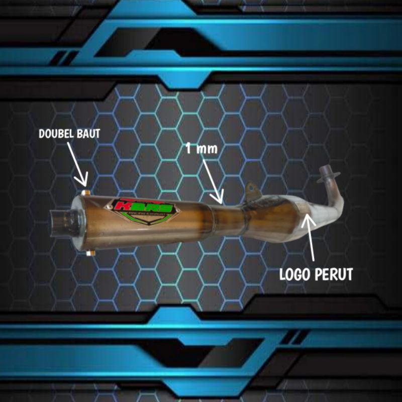 knalpot fizr drag kolong 3v3