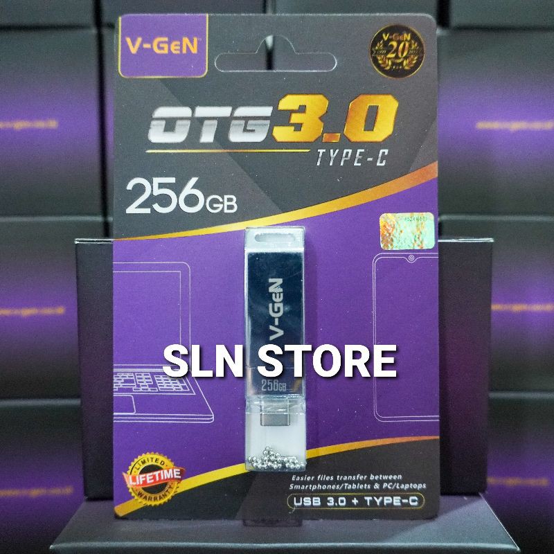 OTG USB 3.0 TYPE-C V-GeN 256GB TYPE C FLASHDISK VGEN ORIGINAL 256 GB