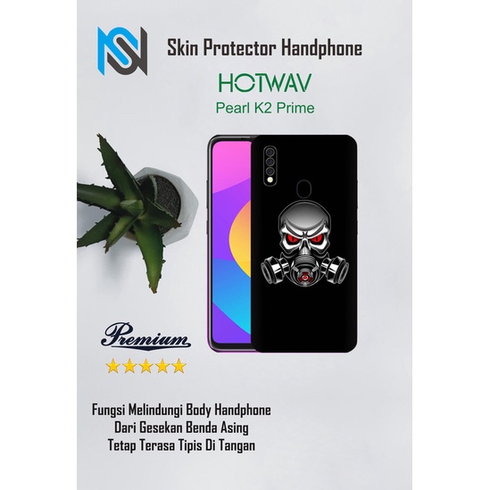Isi 2pcs Garskin Hp Hotwav Pearl K2 Prime Motif skull - Free Custom Motif