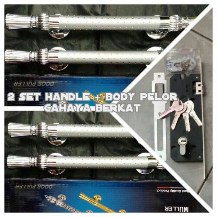 Handle Pintu Muller 37Cm 2Set+ Body Pelor Belmondo Termurah