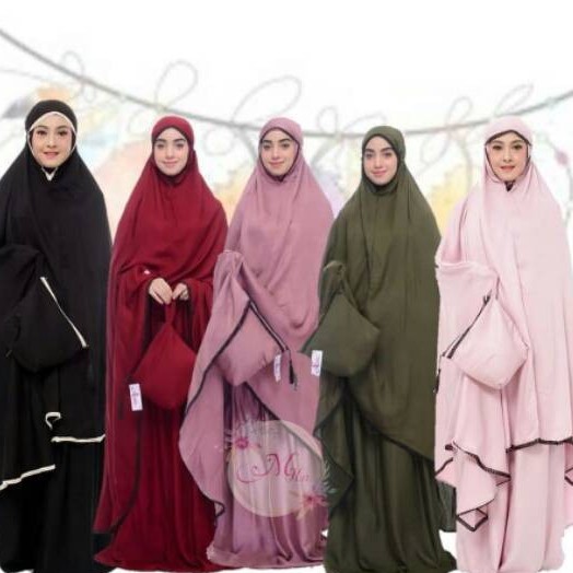MUKENA AMEERA BY ALANA/mukena dewasa/rayon twill/mukena cantik/polos renda/mukena sholat/