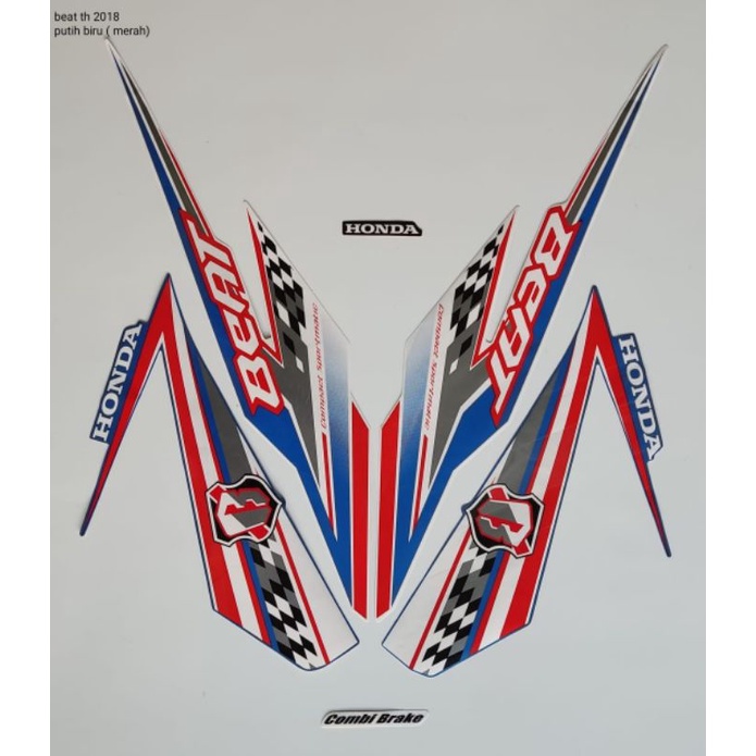 STRIPING BEAT 2018 ESP PUTIH BIRU