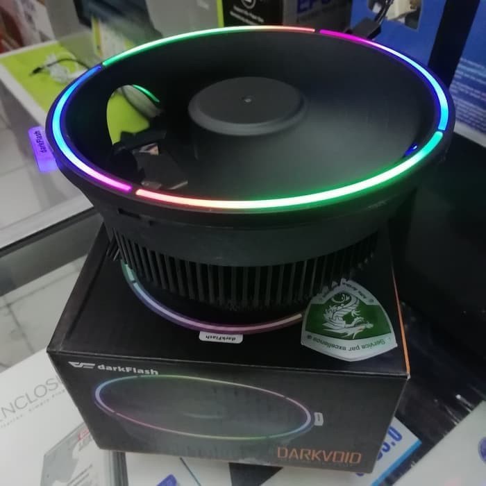 Heatsink Fan Aigo Darkflash Darkvoid RGB CPU Cooler for Intel and AMD