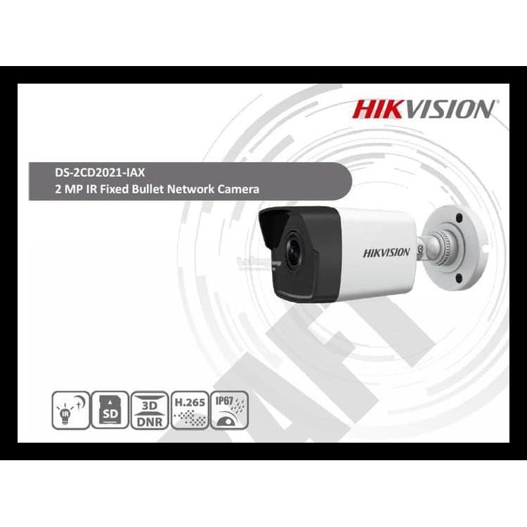 Cuci Gudang Ip Camera Bullet Hikvision 2Mp 4Mm H265 Ds-2Cd2021-Iax Cuci Gudang