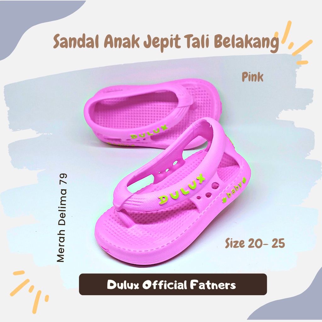 MD 79 - Sandal Anak Murah Jepit Tali Selop Kasual Usia 1-3 Tahun Ready Stok