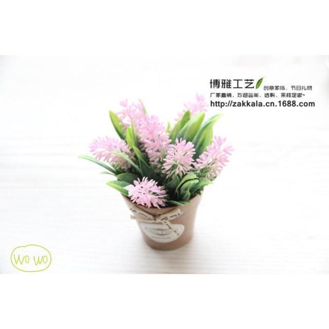 COD P2020 Bunga Plastik/Bunga plastik Mini/(free kotak)-Pink