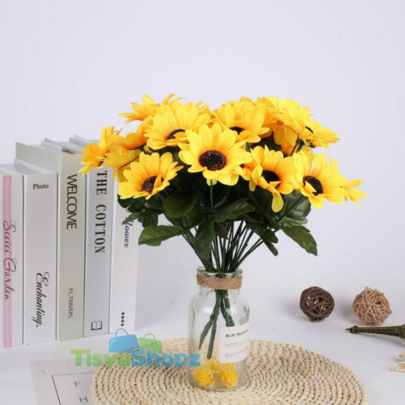Bunga MATAHARI BESAR / SUNFLOWER Bunga Artificial [ TANPA POT]-1
