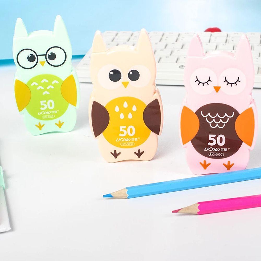 Lanfy Owl Correction Tape Portable Kreativitas Alat Tulis Sekolah Hadiah Siswa Erase Tape Korektor Putih Korektor Tulisan