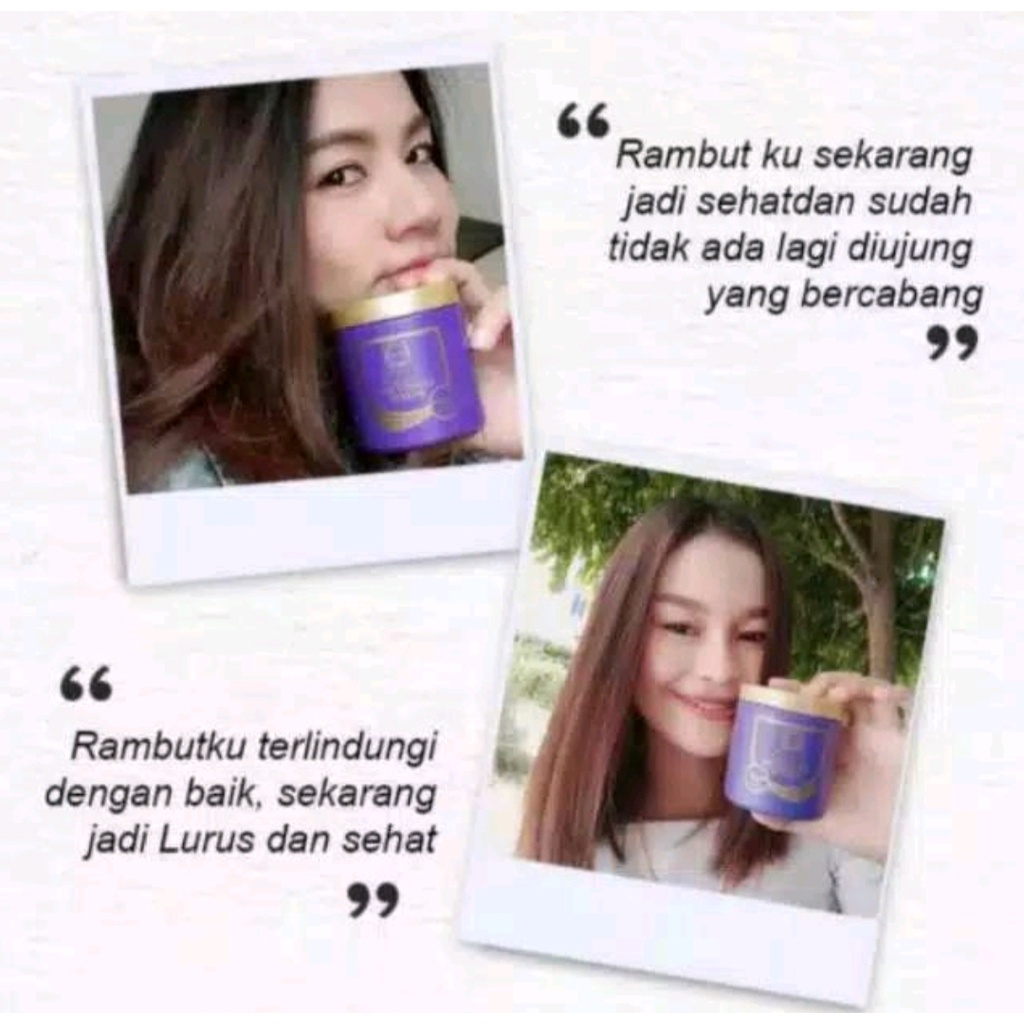 LAE  SA LUAY Hair Spa Smooth Keratin Masker Rambut Hair Mask dan Treatment Shampoo