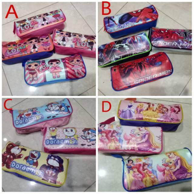 

Tempat Pensil Anak / Kotak Pensil Anak / Pencil Case / Tepak Kain / Tepak Pensil / Tepak Pensil Resleting / Tepak motif kartun / Tepak Kain Doraemon / Tepak kain LOL / Tepak kain / Tepak murah