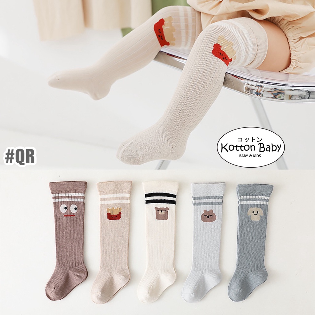 0-3 thn | KAOS KAKI BAYI ANAK IMPOR NEWBORN SOCKS  catalog QN QR