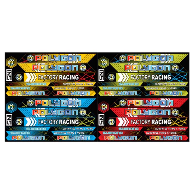 stiker sepeda bmx 12 16 18 isi 4 Polygon