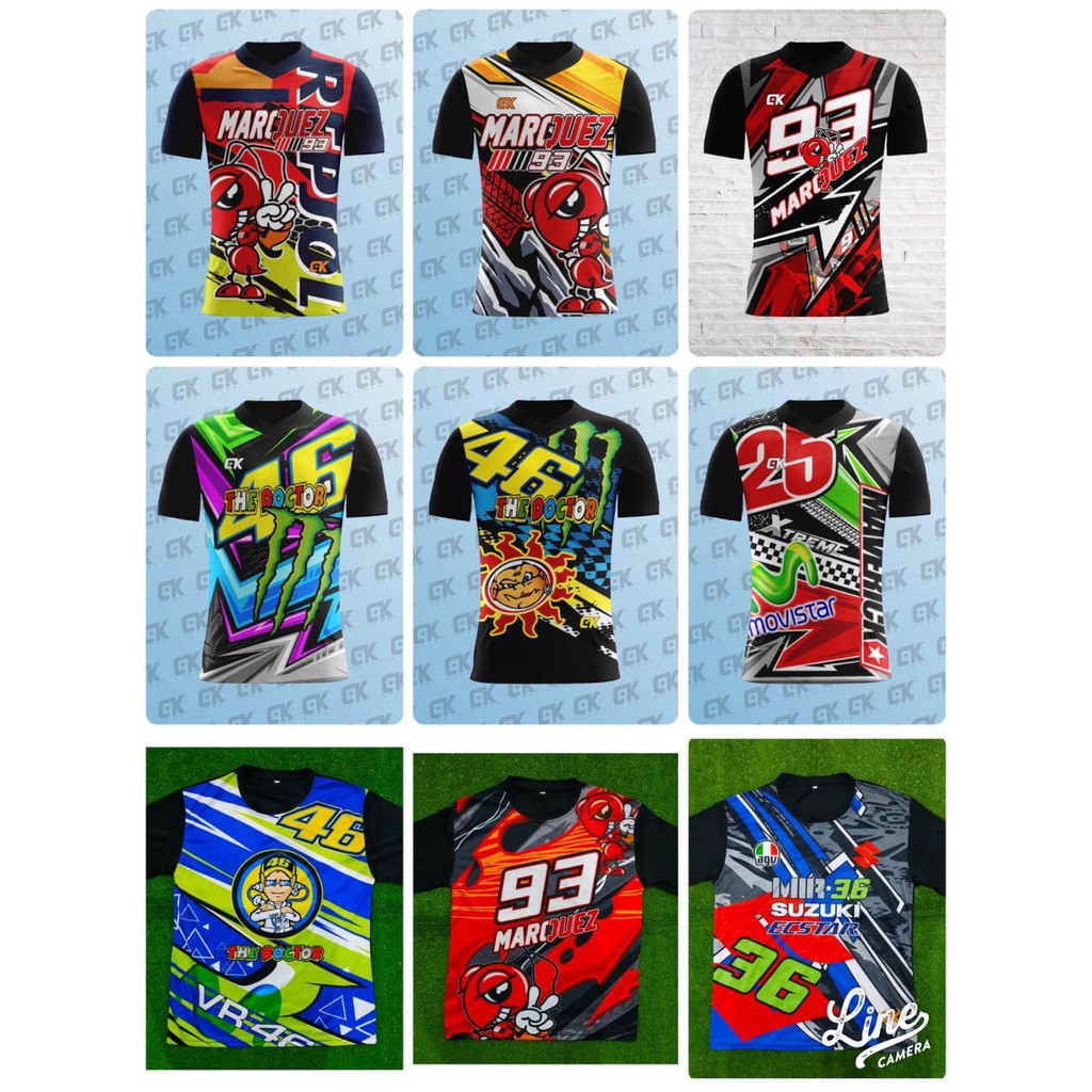 BAJU KAOS SPORT MOTOGP PRINTING