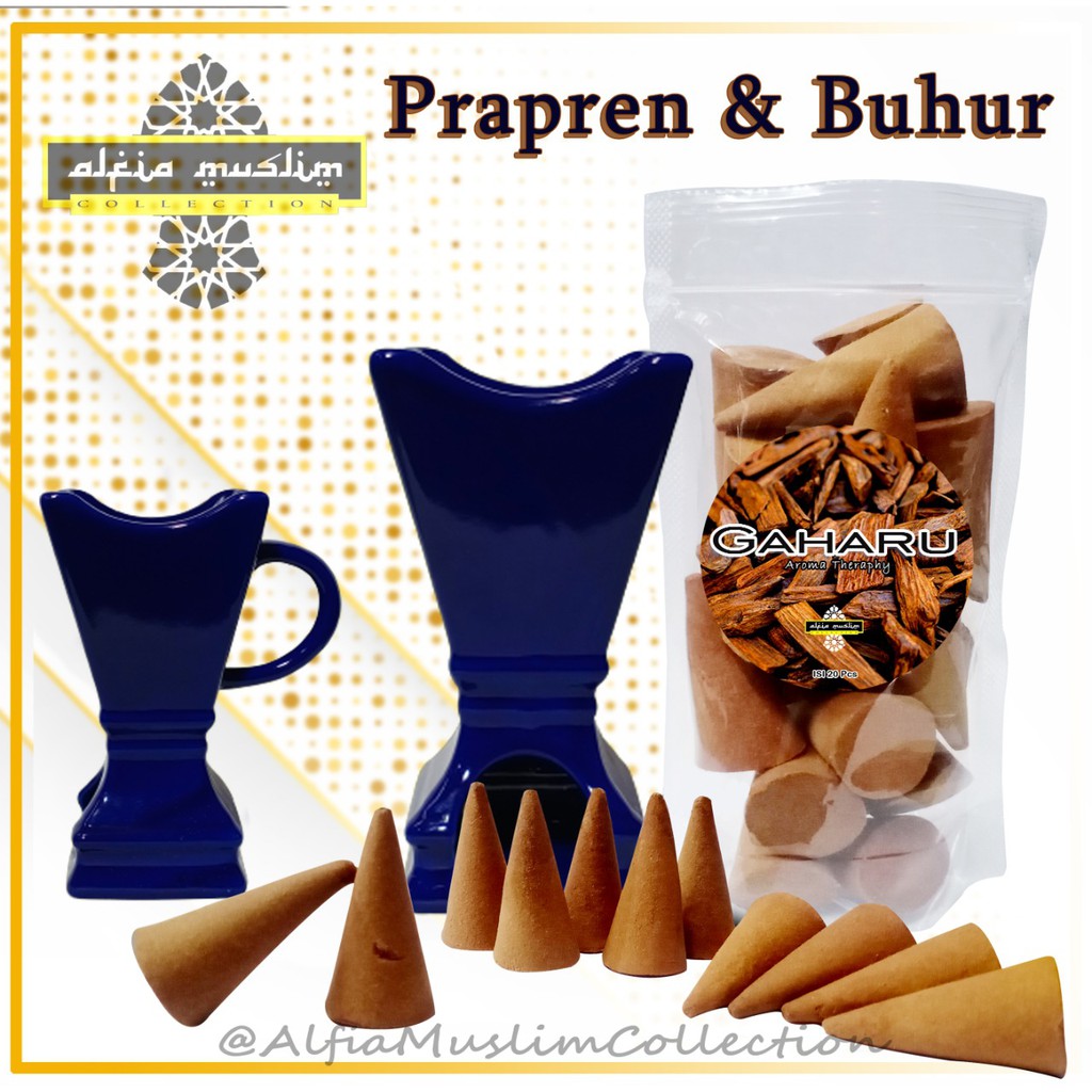 Buhur Bukhur kerucut dan Prapen keramik 1 Paket