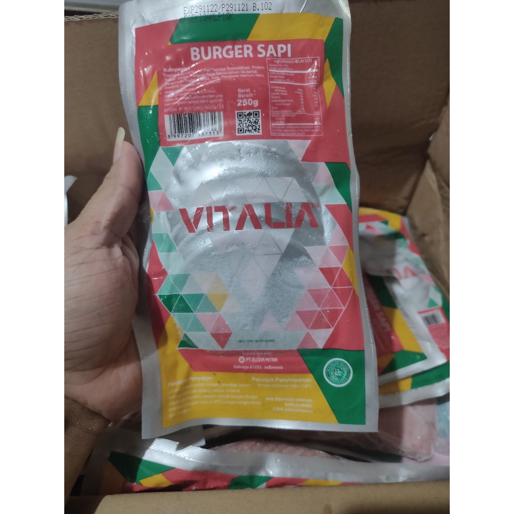 

vitalia burger sapi 250 gram