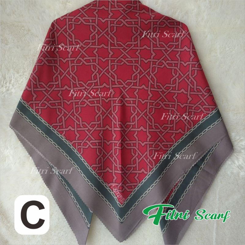 jilbab segi empat motif hijab segi empat motif kerudung segi empat motif azara oscara J 4-C