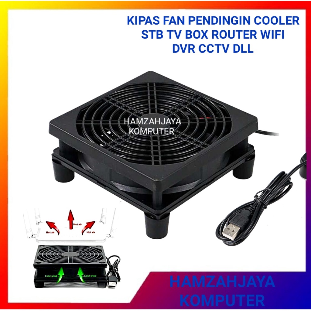 Fan Cooling Kipas Pendingin STB Wifi Router Tv Box Silent 12CM