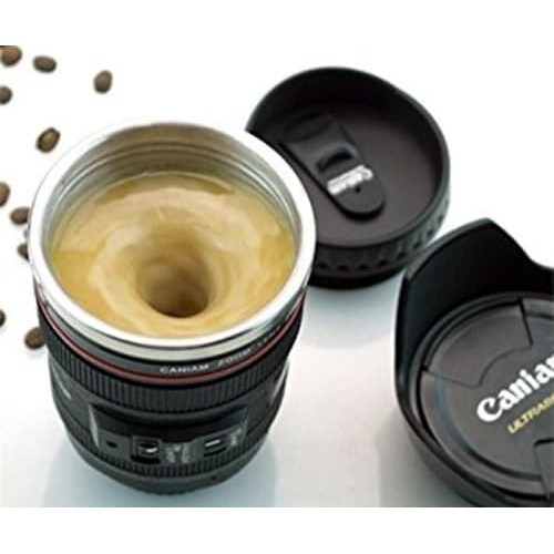 Gelas Mug Replika Lensa Kamera Ef 24-105Mm Tutup Fish Eye - hitam / mug kopi / mug unik