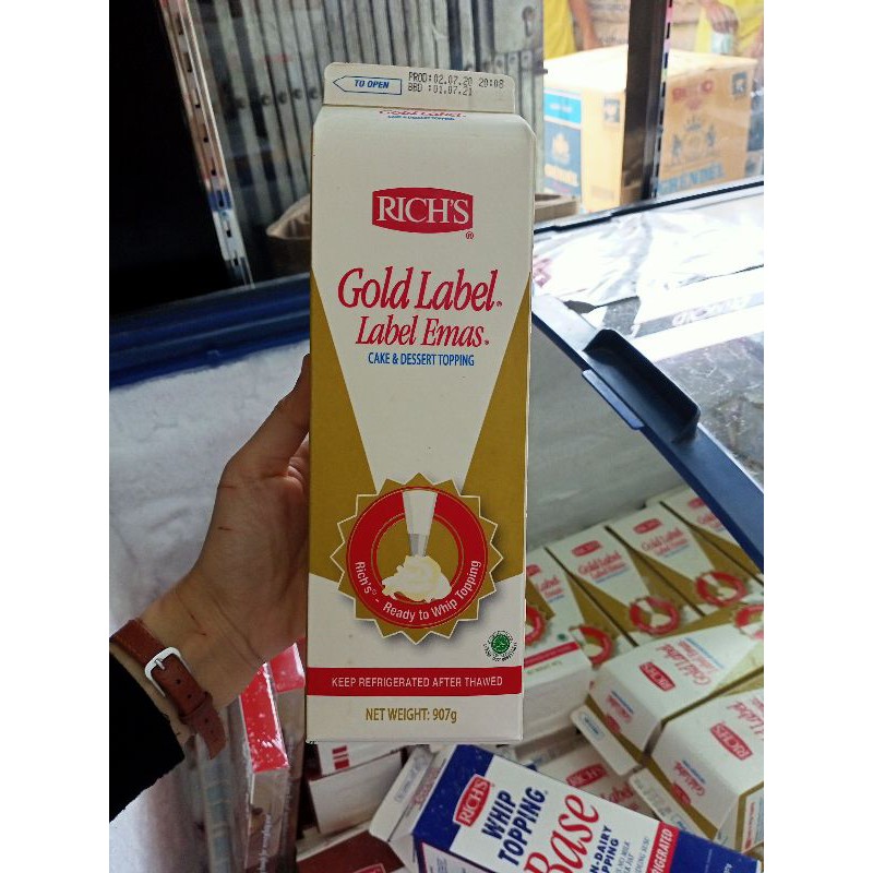 

Richs Gold Label 907g / Whipcream Cair