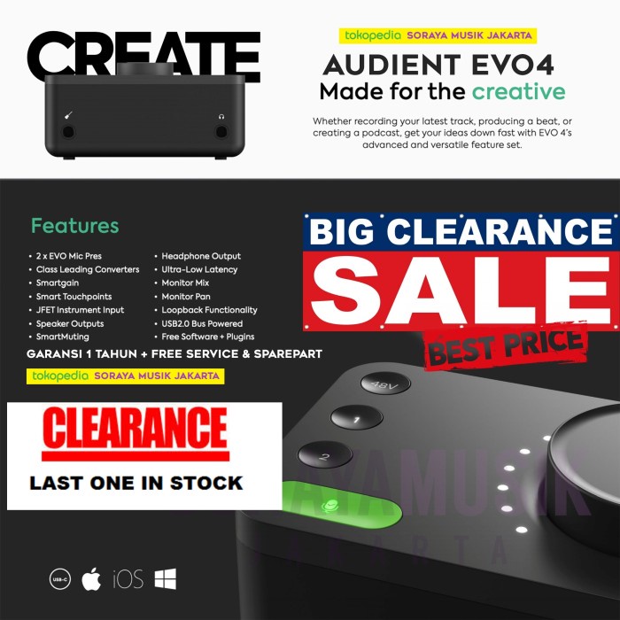 {suhadistore} Audient EVO 4 Murah