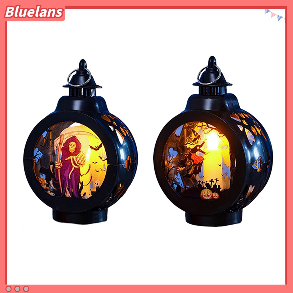 (In Stock) Lampu Lentera LED Bentuk Labu Halloween Tahan Air