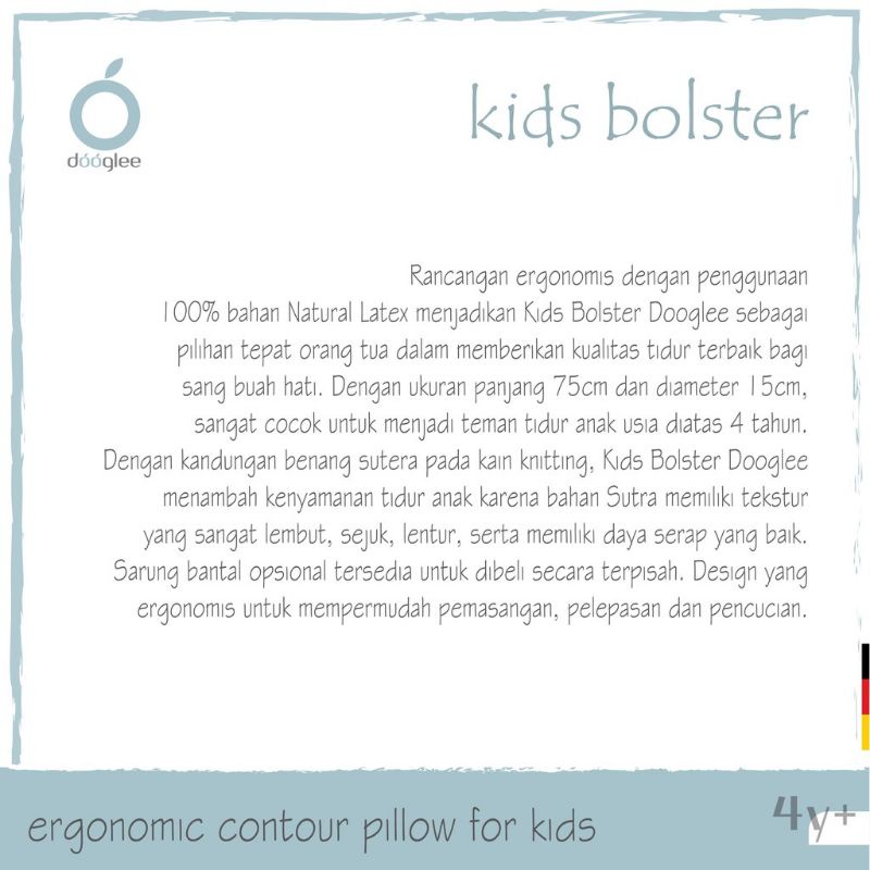 Dooglee Kids Bolster / Guling Anak Dooglee