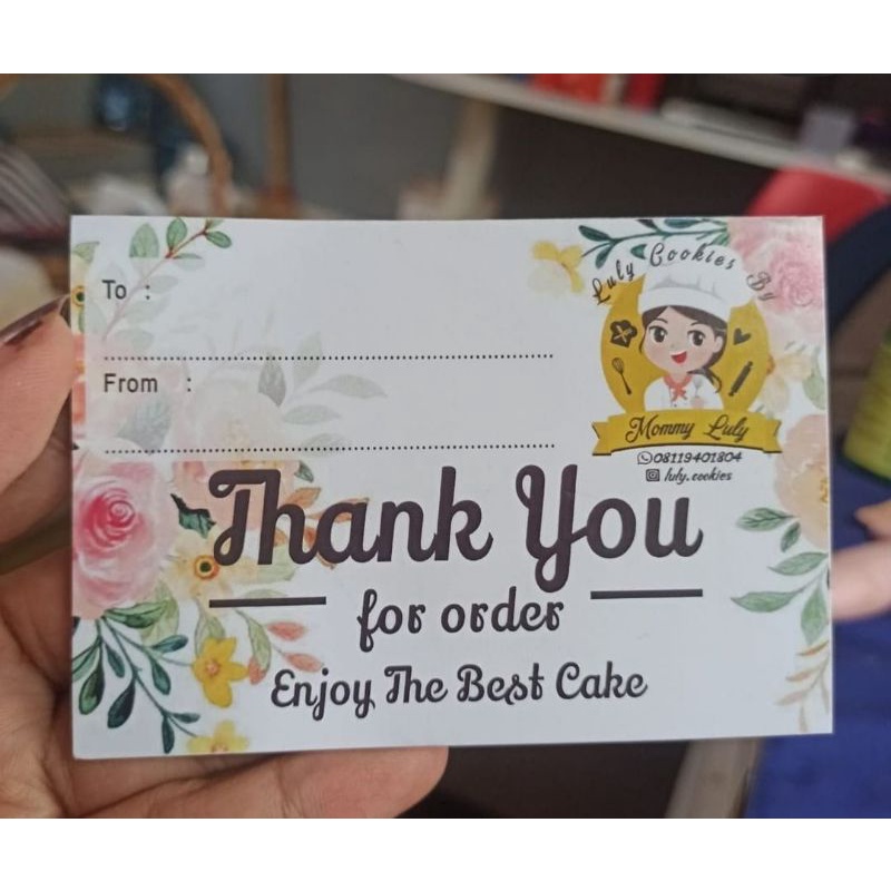

FREE DESAIN Hang Tag hangtag label pakaian thank you card