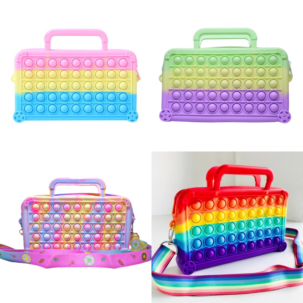 Pop It Sling Bag Tas Selempang Jelly Anak Perempuan Laki Laki / Tas POP IT Selempang Anak - GP-1005