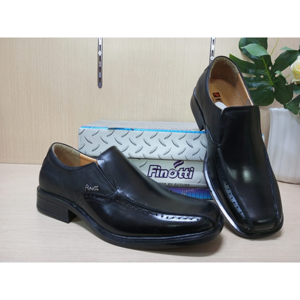 Sepatu Pria Pantofel Finotti ORi Hitam