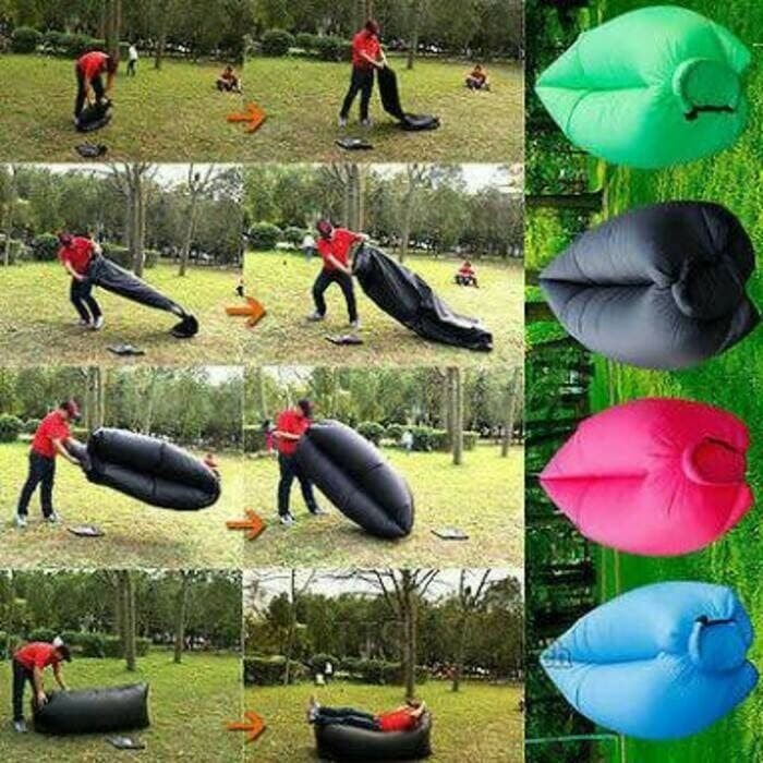 Lazy Bed Sofa Air Kursi Angin Outdoor Camping Pantai 645