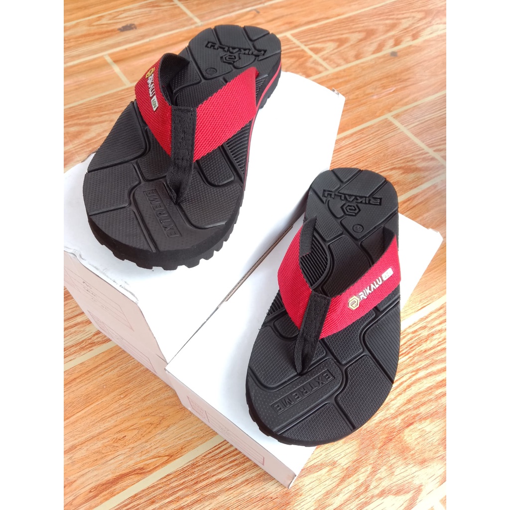 sandal pria terbaru RIKALU ORIGINAL premium  by komerashop