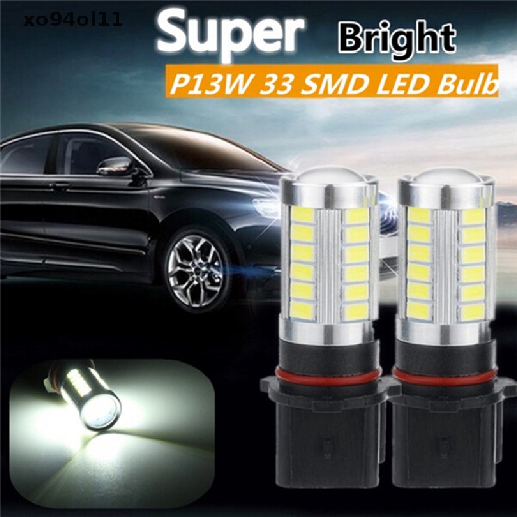 (Hot Sale) 2 Pcs Lampu Bohlam LED Xenon P13W High Power Untuk Lampu Kabut Siang Hari