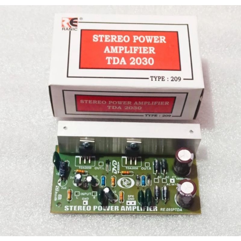 Stereo Power Amplifier TDA 2030 RANIC Type 209