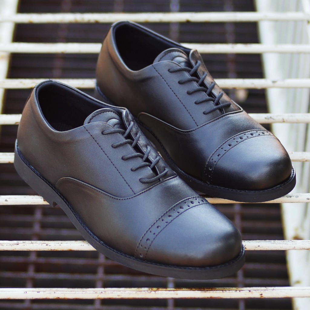 AMEDEO BLACK (KULIT ASLI) |ManNeedMe x Greata| Sepatu Pantofel Pria Formal Shoes Pantopel Kantor / Kerja PREMIUM ORIGINAL