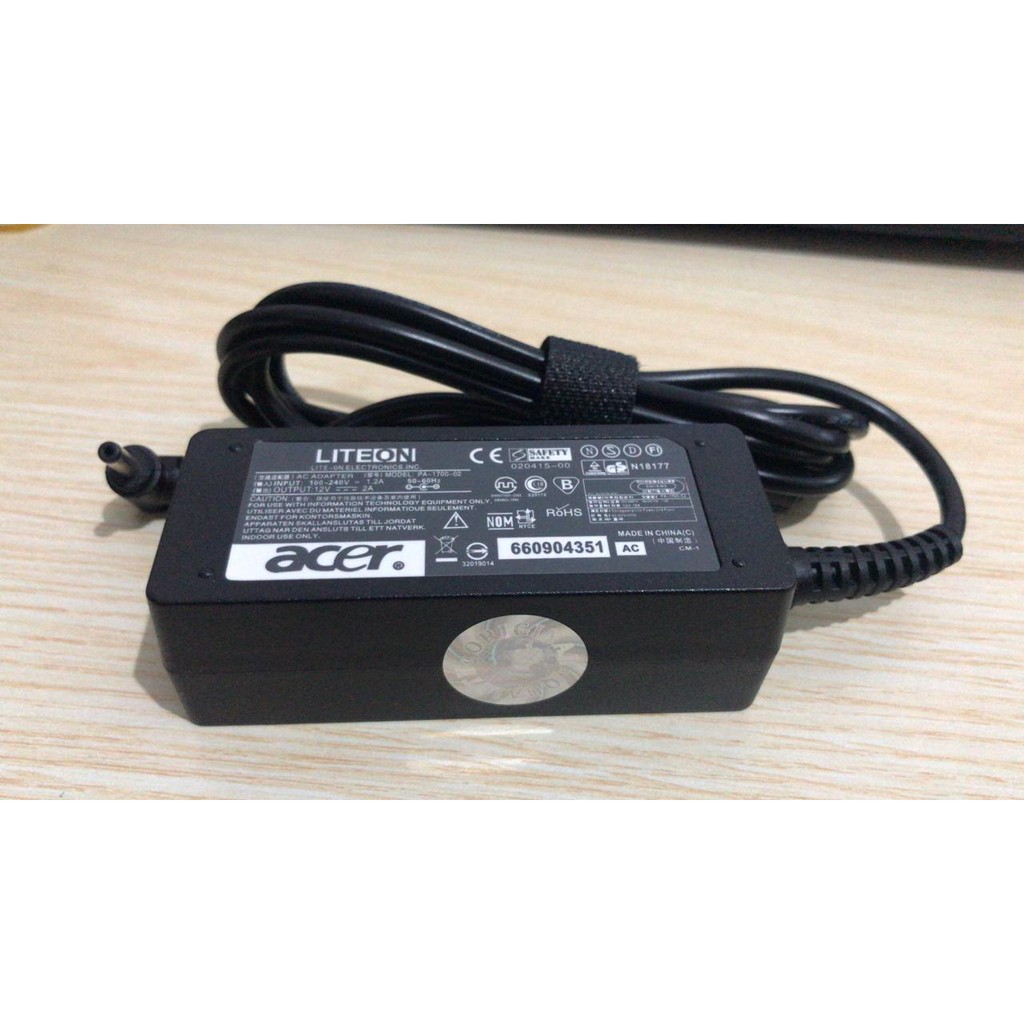 Adaptor Charger Casan Original Laptop Acer 12v 2a 35 x1.35mm