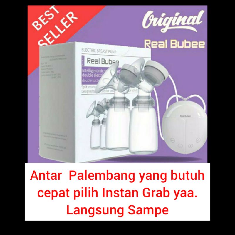 [Garansi Toko] Pompa Asi Real Bubee Double Electric Breast Pump | Pompa ASI Elektrik Ganda. packing Buble dus