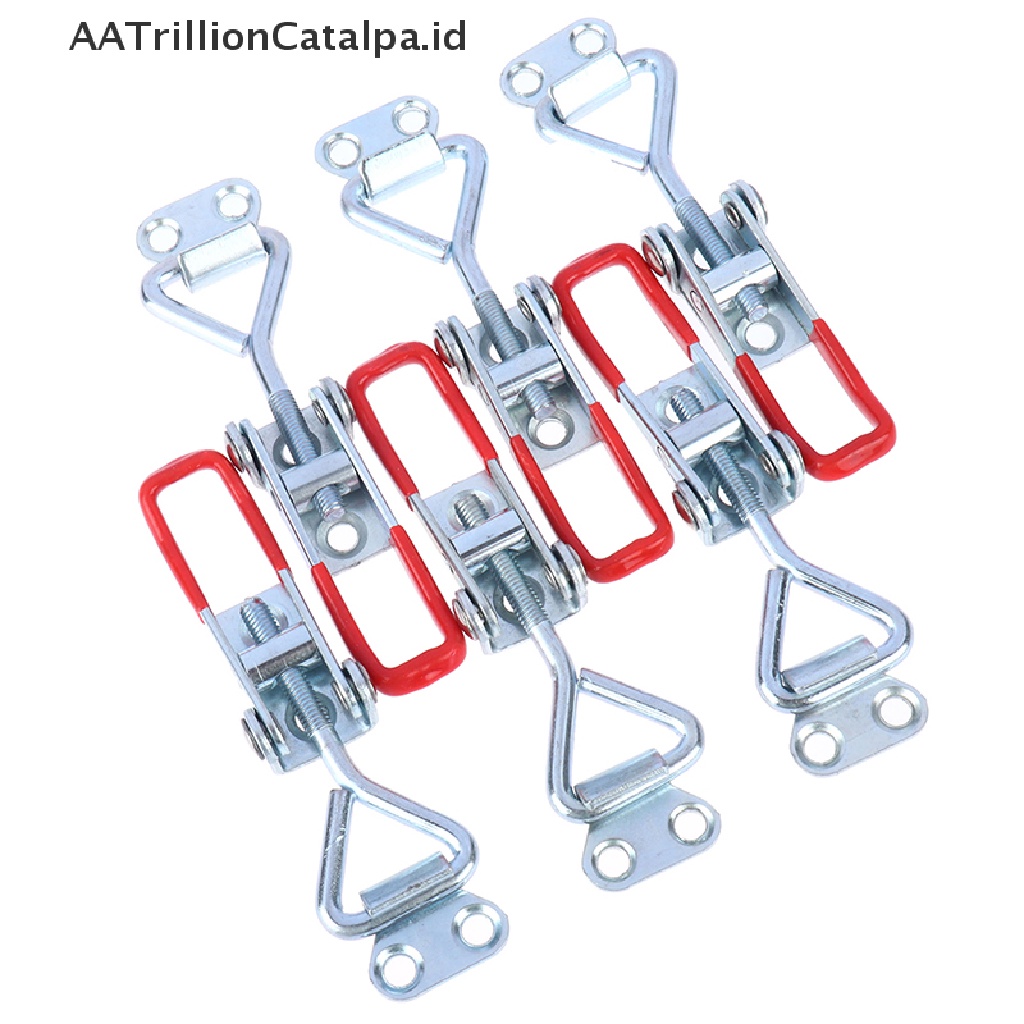 Aatrillioncatalpa 2 / 4 Pcs Toggle Clamp / Penjepit Bahan Baja Adjustable Untuk Kotak Perkakas