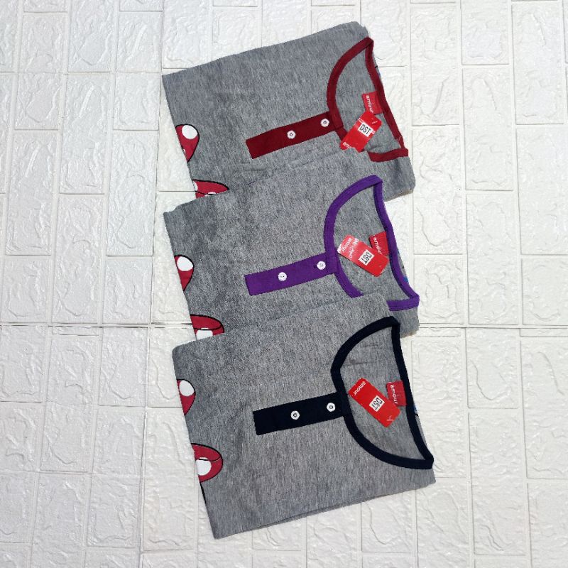 Daster kaos Amour Busui-Grosir min 3-5pcs