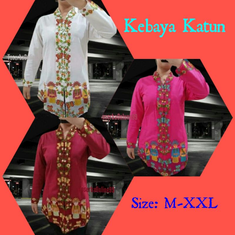 PROMO MURAH Kebaya Encim Senada Katun Bordir-1