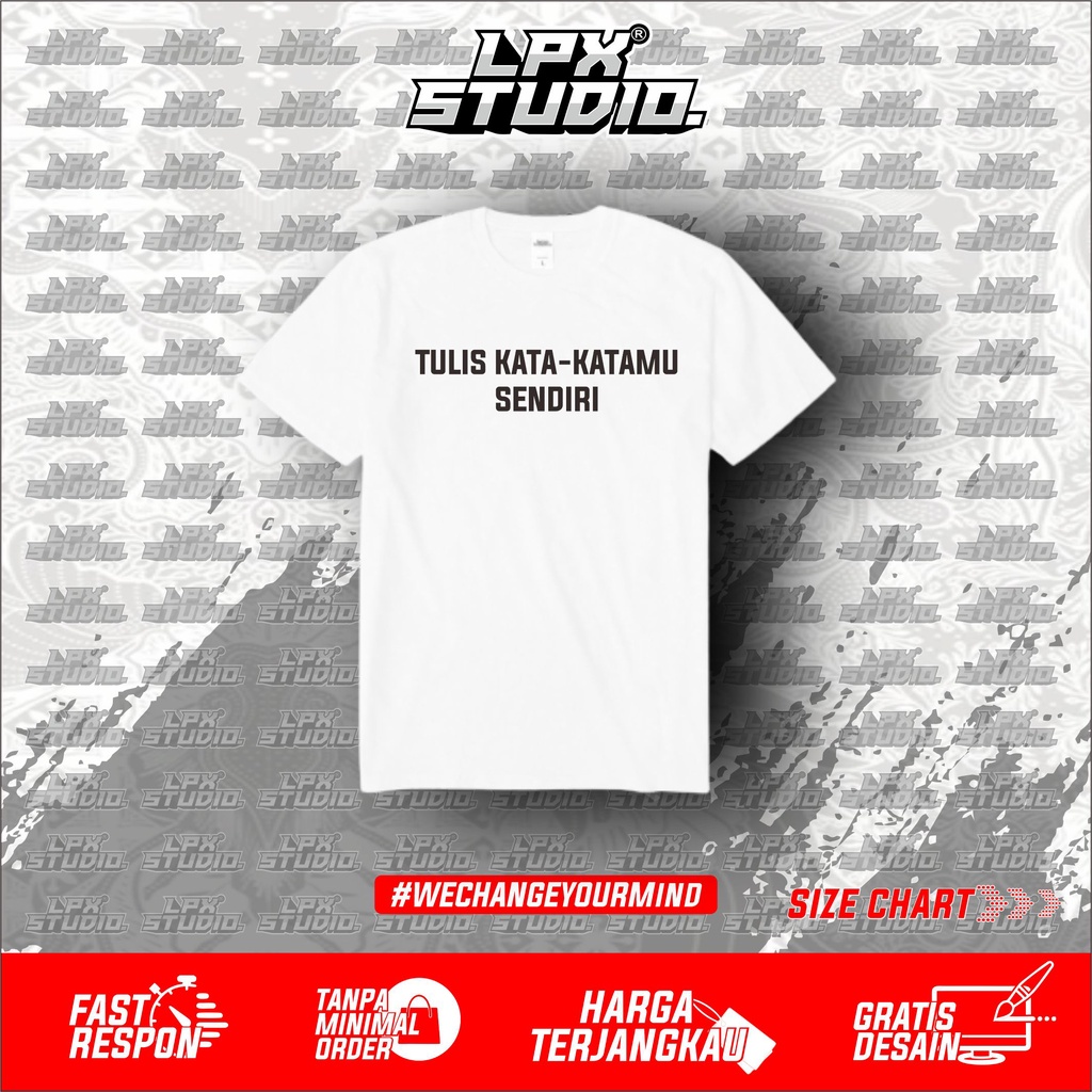 SABLON NAMA / BAJU CUSTOM NAMA / KAOS TULIS NAMA / BAJU SABLON KATA SENDIRI / TERMURAH