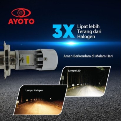 Lampu LED Motor AYOTO M3A H4/HS1 AC/DC ORIGINAL