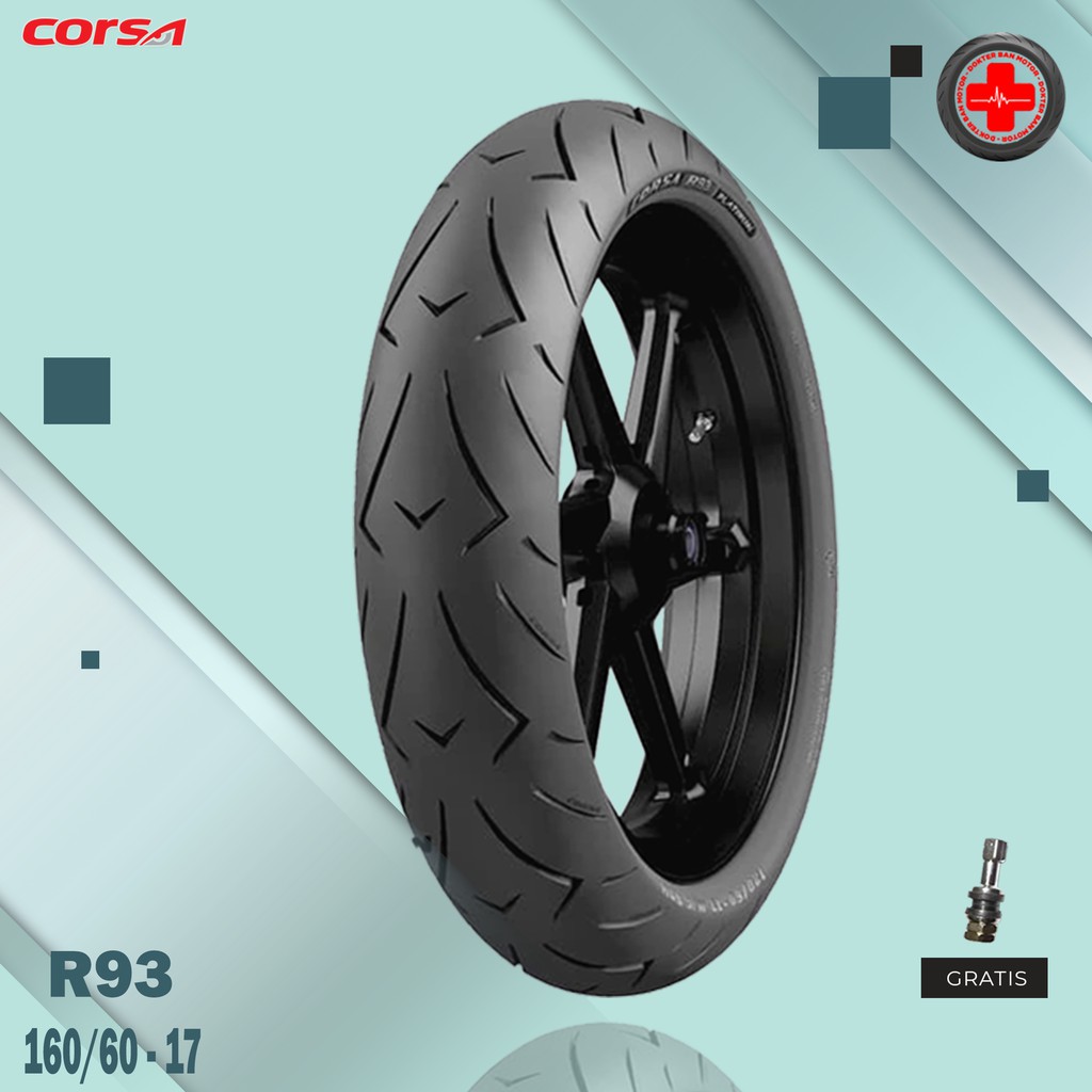 Ban Motor MOGE (Motor Batangan) // CORSA R93 160/60 Ring 17 Tubeless